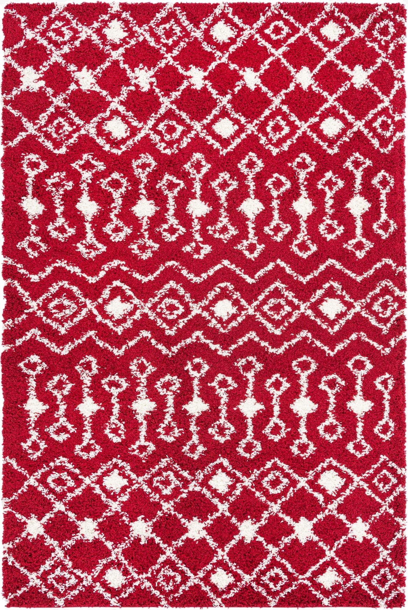 6' x 9' Moroccan Trellis Shag Rug