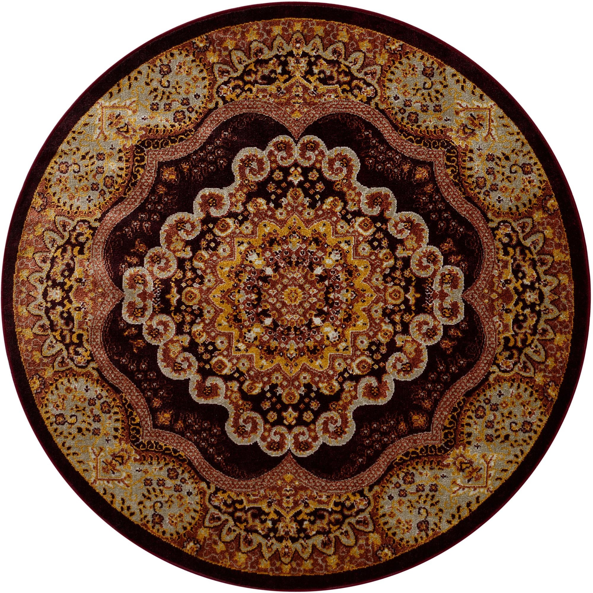  5' 3 x 5' 3 Kamala Washable Round Rug