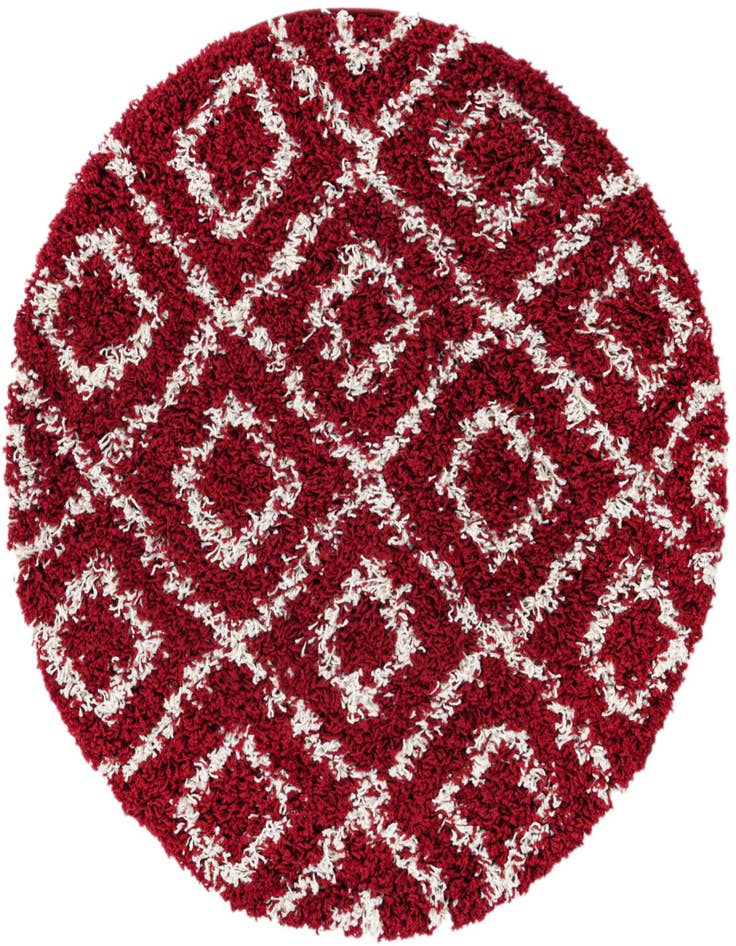 Detail image of  3' 3 x 3' 3 Lattice Shag Round Rug