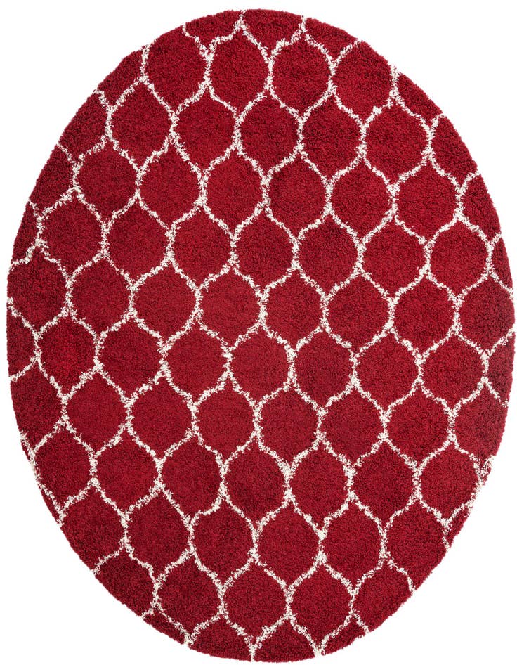 Detail image of  10' x 10' Lattice Shag Round Rug