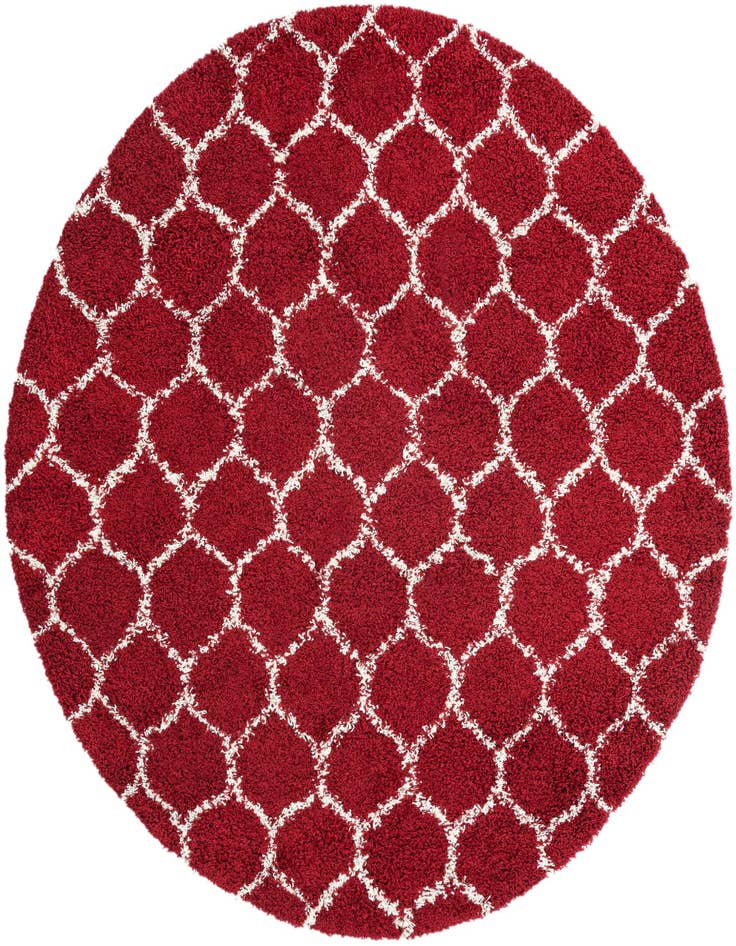 Detail image of  7' 10 x 7' 10 Lattice Shag Round Rug
