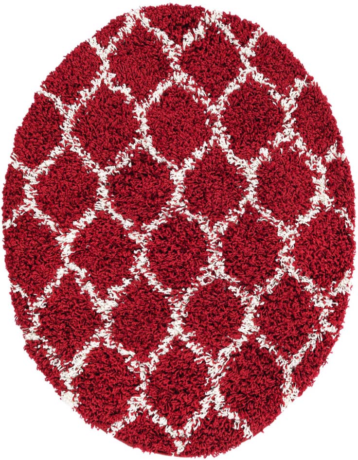 Detail image of  3' 3 x 3' 3 Lattice Shag Round Rug