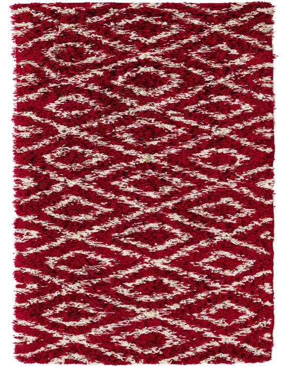 Detail image of  2' x 8' Lattice Shag Runner Rug