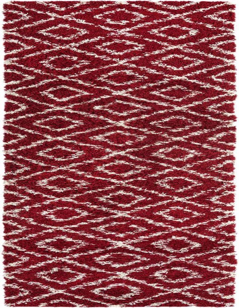 Detail image of  2' 7 x 12' Lattice Shag Runner Rug