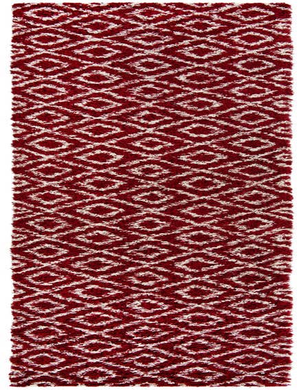 Detail image of  3' 3 x 16' 5 Lattice Shag Runner Rug