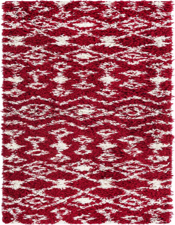 Detail image of  2' x 7' Moroccan Trellis Shag Runner Rug