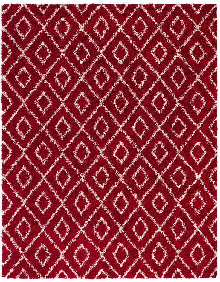 Detail image of  10' x 10' Lattice Shag Square Rug