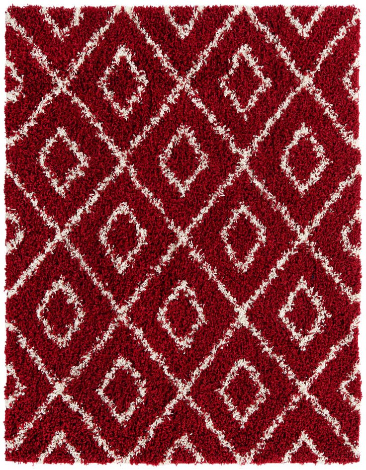 Detail image of  4' x 4' Lattice Shag Square Rug