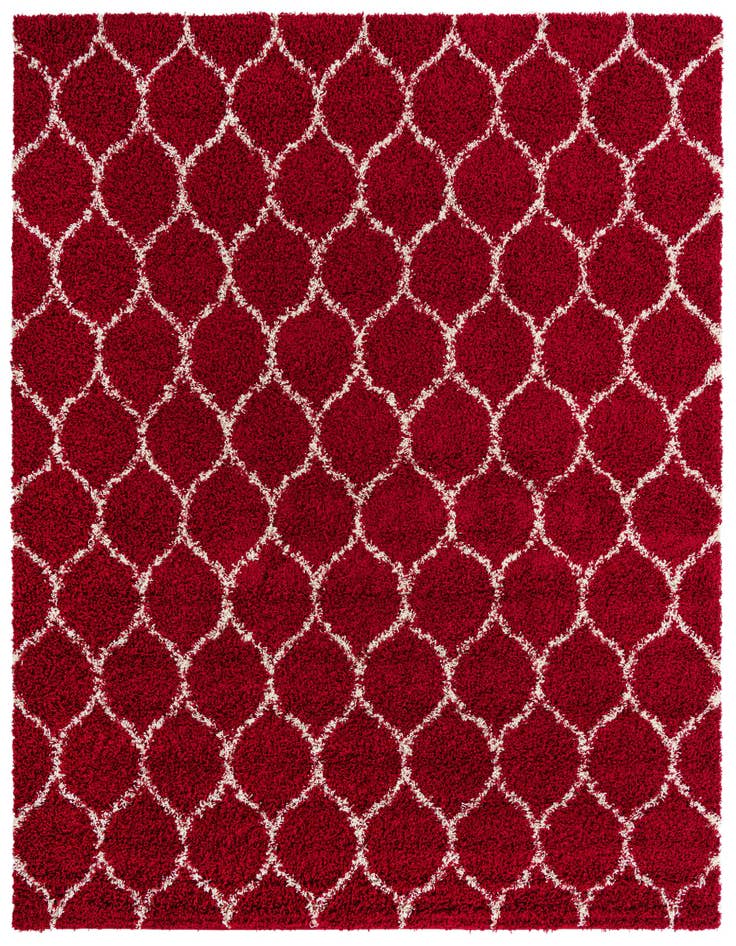 Detail image of  10' x 10' Lattice Shag Square Rug
