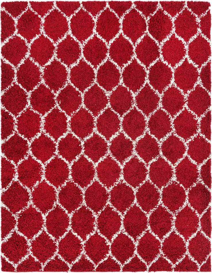 Detail image of  7' 10 x 7' 10 Lattice Shag Square Rug