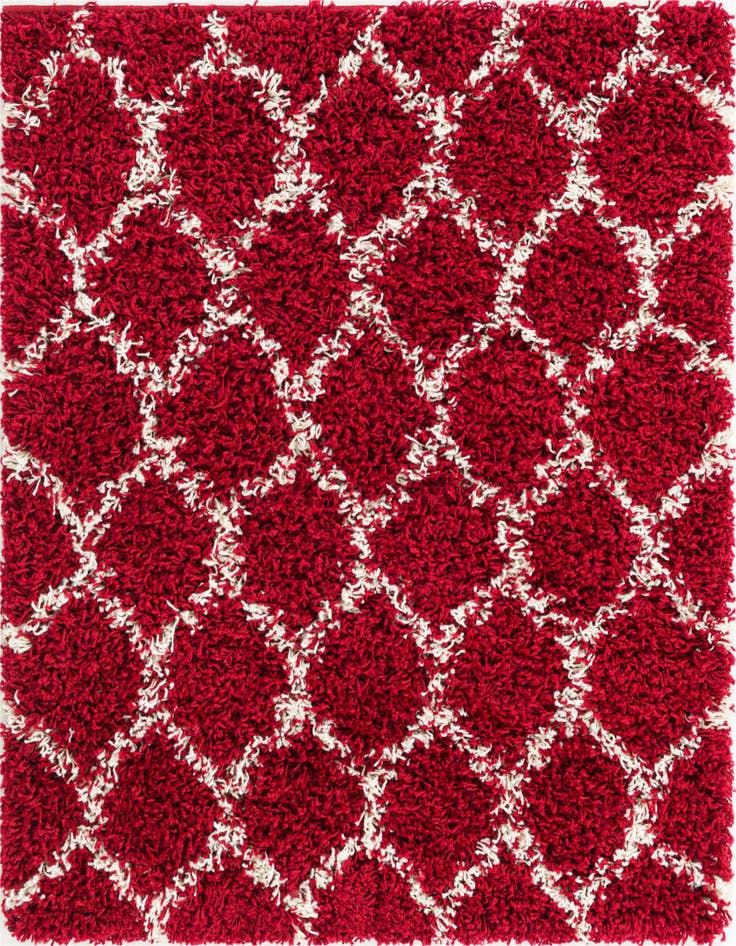 Detail image of  3' 3 x 3' 3 Lattice Shag Square Rug