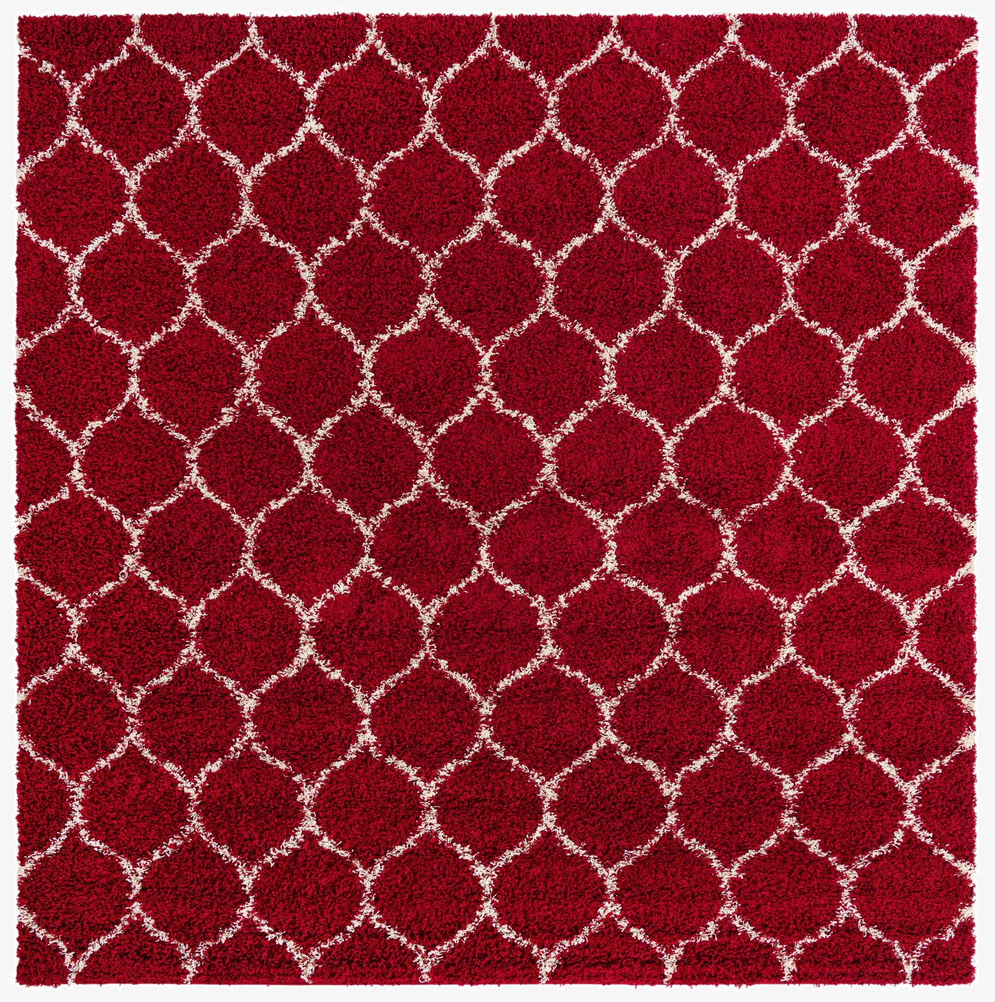  10' x 10' Lattice Shag Square Rug