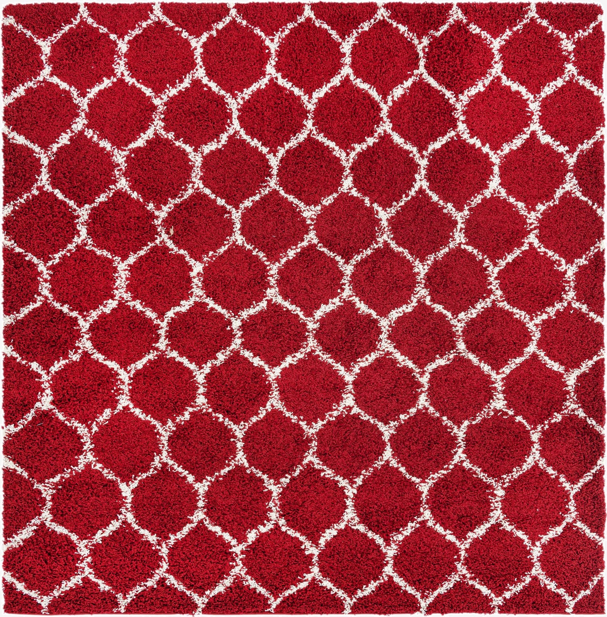  7' 10 x 7' 10 Lattice Shag Square Rug