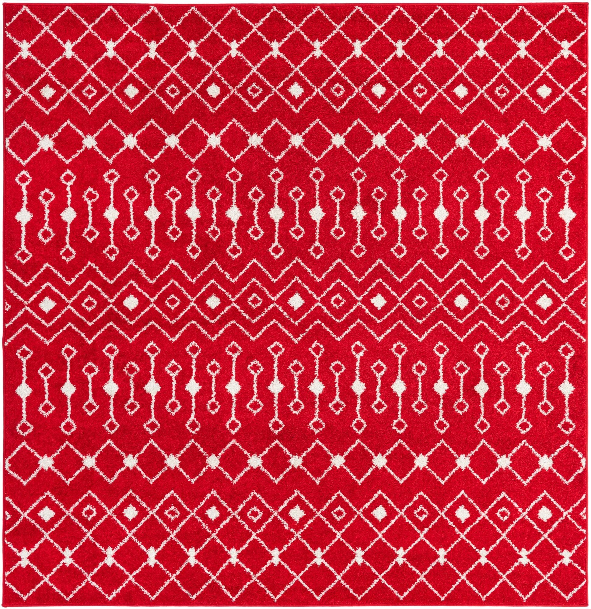  7' 10 x 7' 10 Moroccan Trellis Square Rug