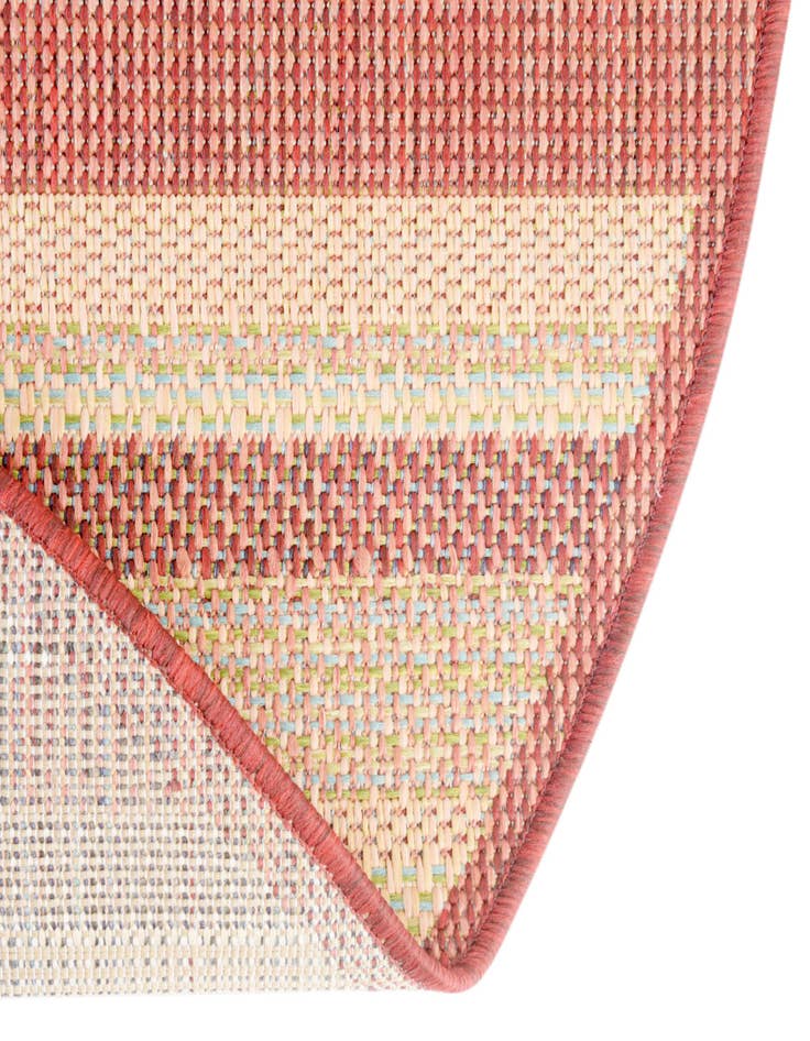 Detail image of  7' 10 x 7' 10  Washable Baja Indoor / Outdoor Round Rug