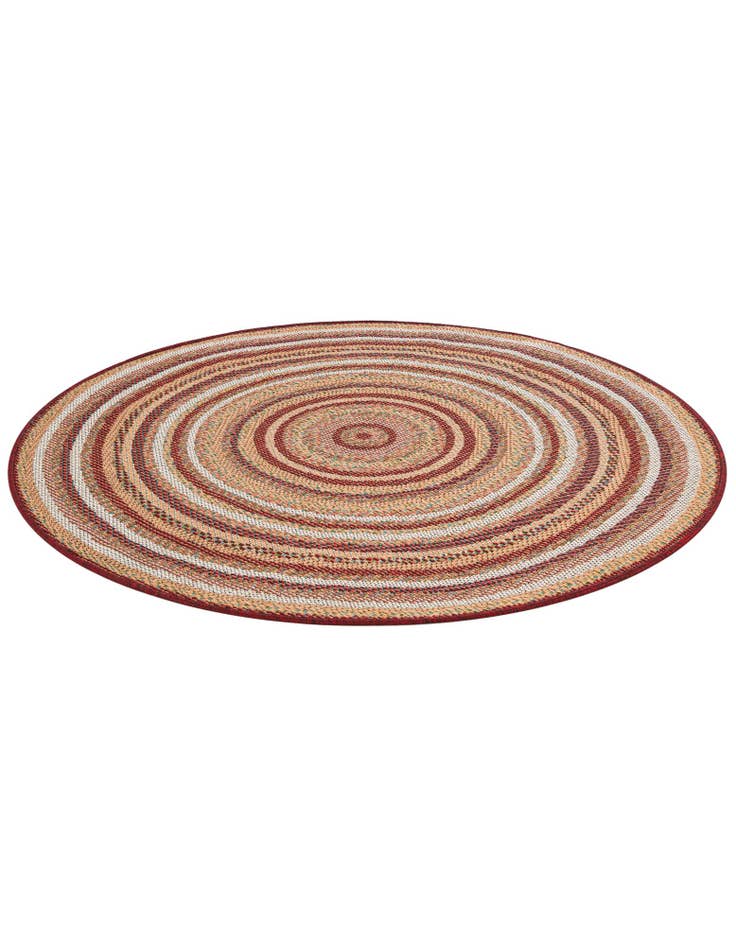 Detail image of  4' x 4'  Washable Baja Indoor / Outdoor Round Rug