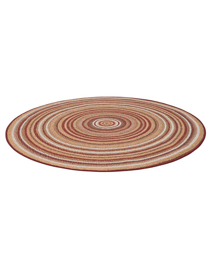 Detail image of  6' x 6'  Washable Baja Indoor / Outdoor Round Rug