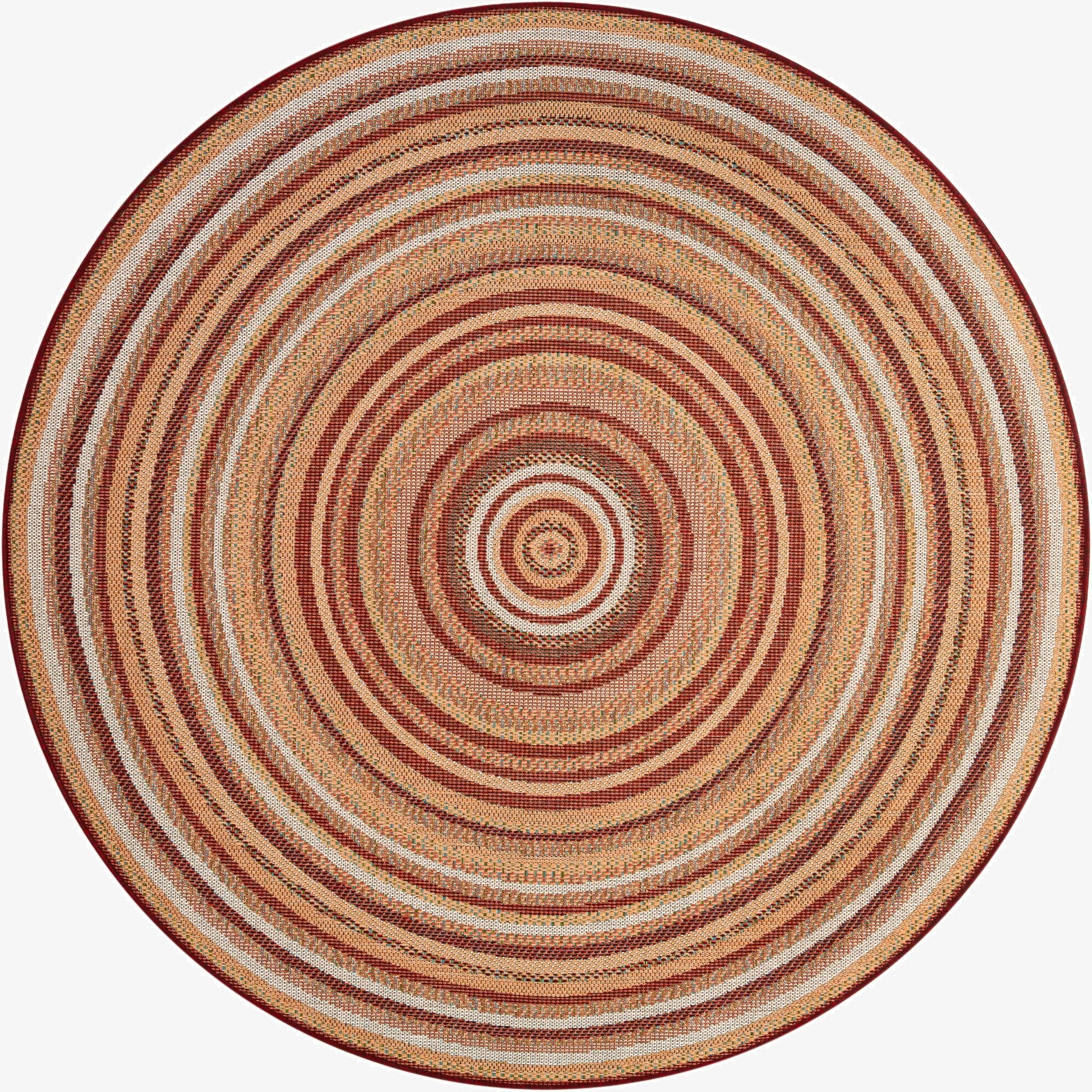  7' x 7'  Washable Baja Indoor / Outdoor Round Rug