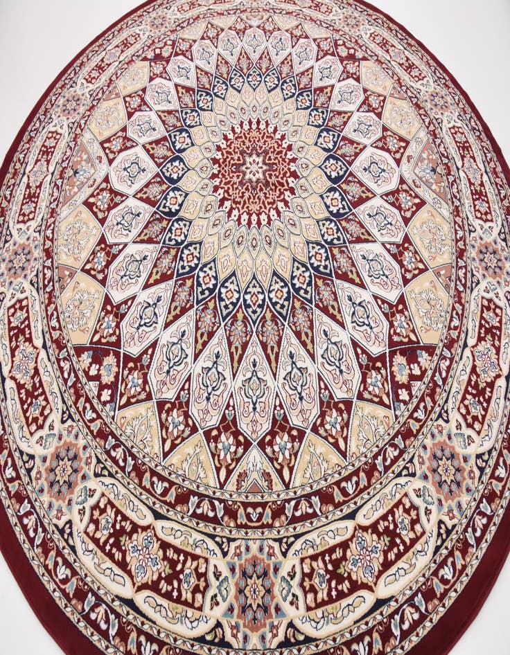 Detail image of  10' x 10' Nain Design Round Rug