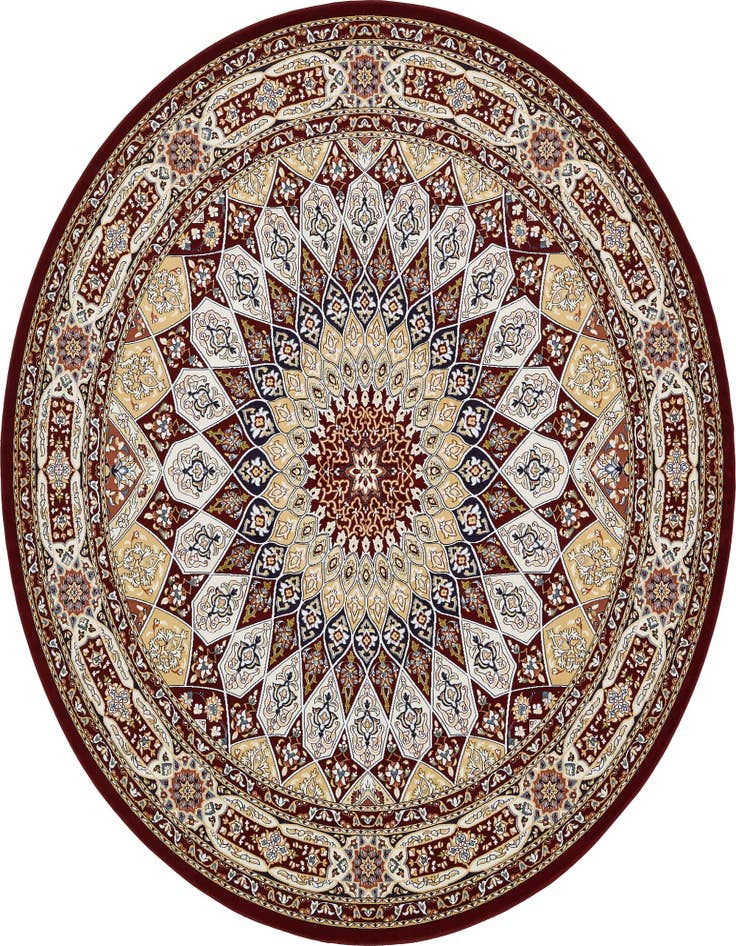 Detail image of  10' x 10' Nain Design Round Rug