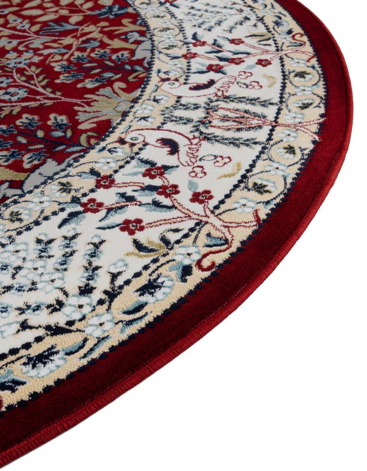 Detail image of  5' 3 x 5' 3 Nain Design Round Rug