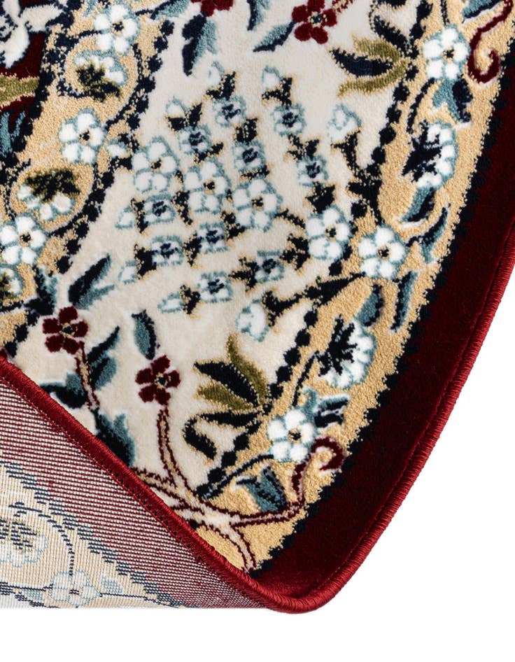 Detail image of  5' 3 x 5' 3 Nain Design Round Rug