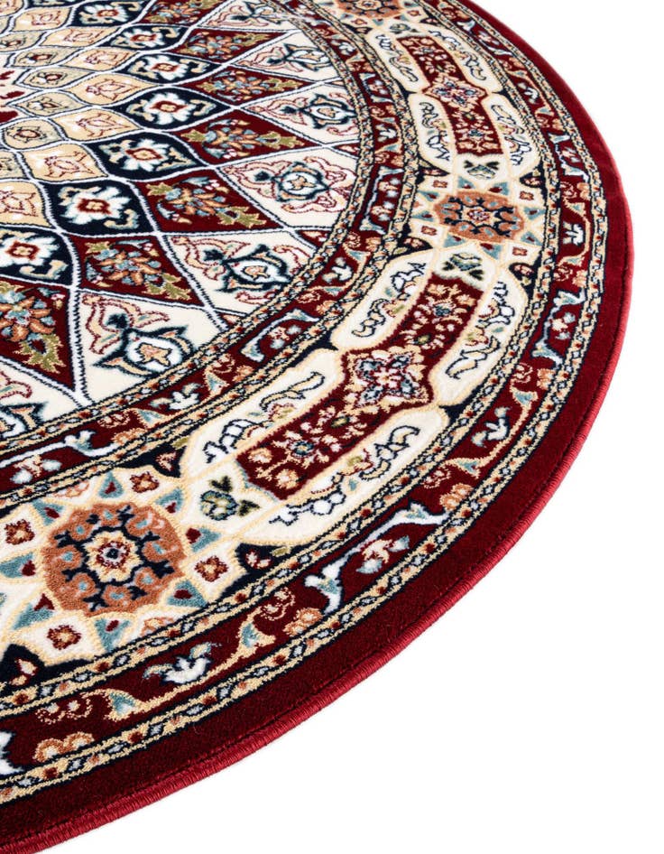 Detail image of  5' 3 x 5' 3 Nain Design Round Rug