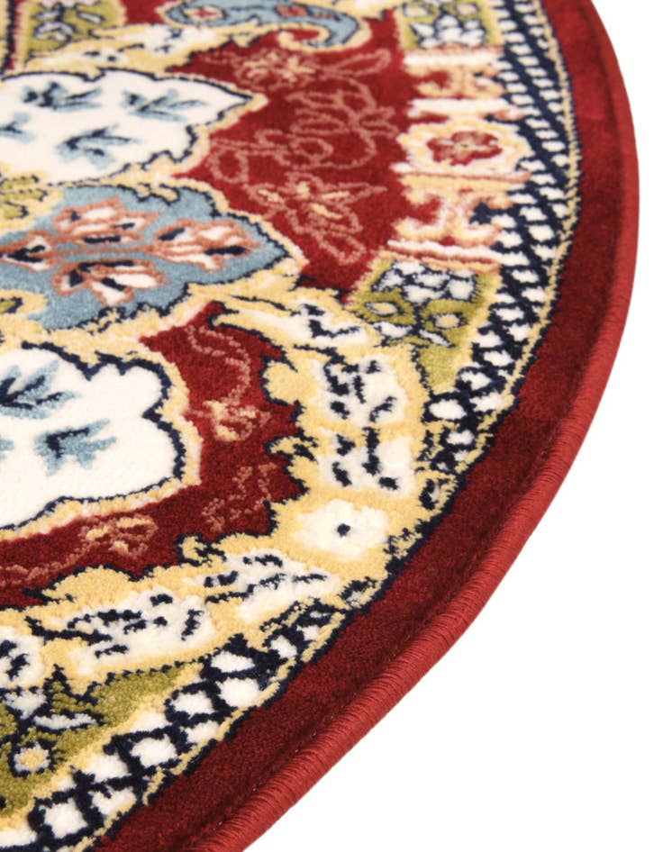 Detail image of  5' 3 x 5' 3 Nain Design Round Rug