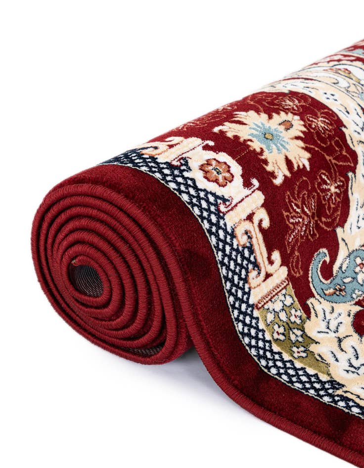 Detail image of  5' 3 x 5' 3 Nain Design Round Rug