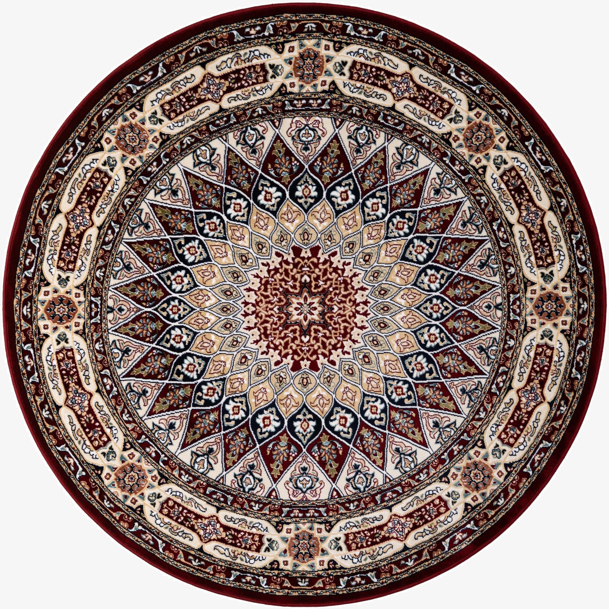  5' 3 x 5' 3 Nain Design Round Rug