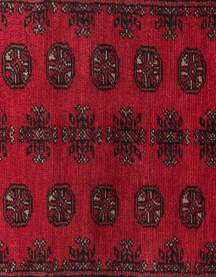 Detail image of  2' 8 x 15' 7  Hand Knotted Afghan Akhche Wool Runner Rug
