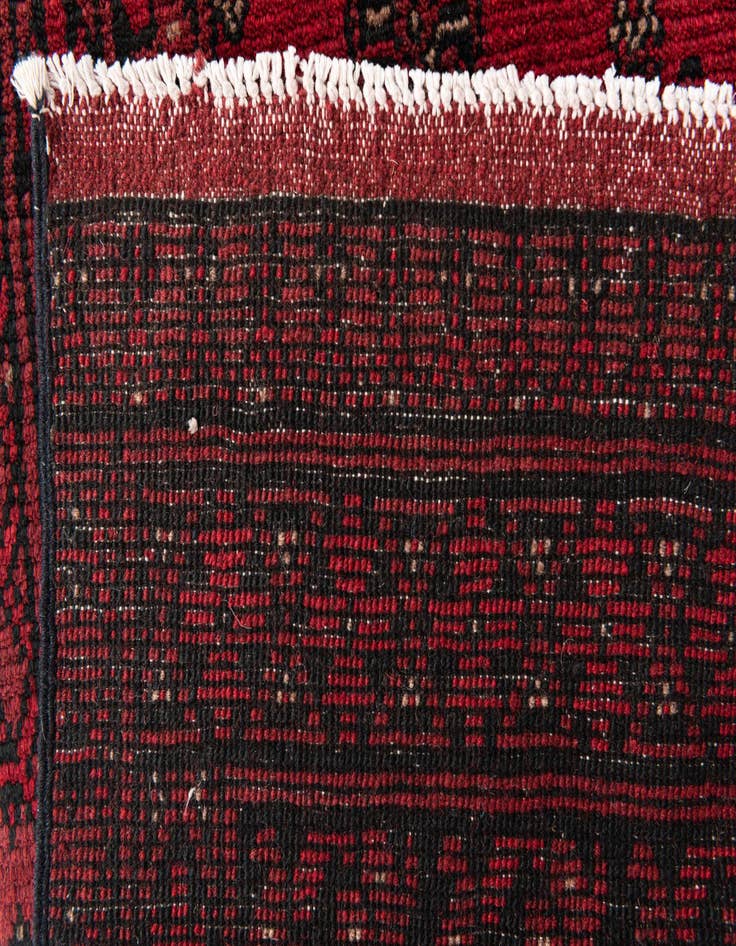 Detail image of  2' 8 x 15' 7  Hand Knotted Afghan Akhche Wool Runner Rug