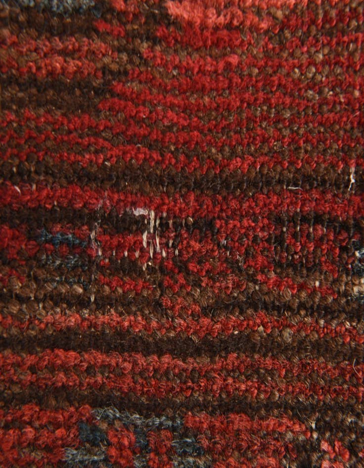 Detail image of  3' 8 x 7' 4  Hand Knotted Afghan Akhche Wool Runner Rug