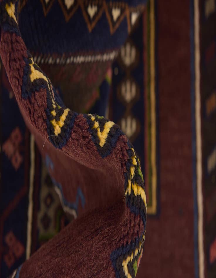 Detail image of  4' 2 x 9' 2  Hand Knotted Anatolian Wool Runner Rug