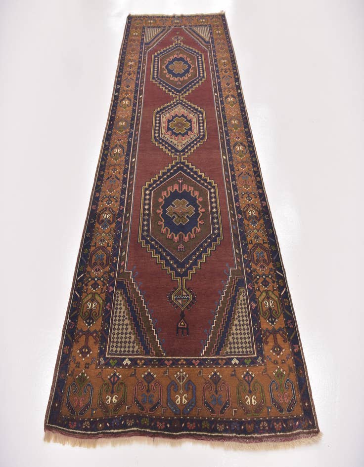 Detail image of  4' 2 x 9' 2  Hand Knotted Anatolian Wool Runner Rug