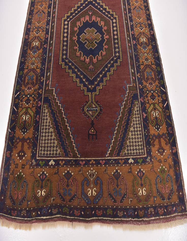 Detail image of  4' 2 x 9' 2  Hand Knotted Anatolian Wool Runner Rug