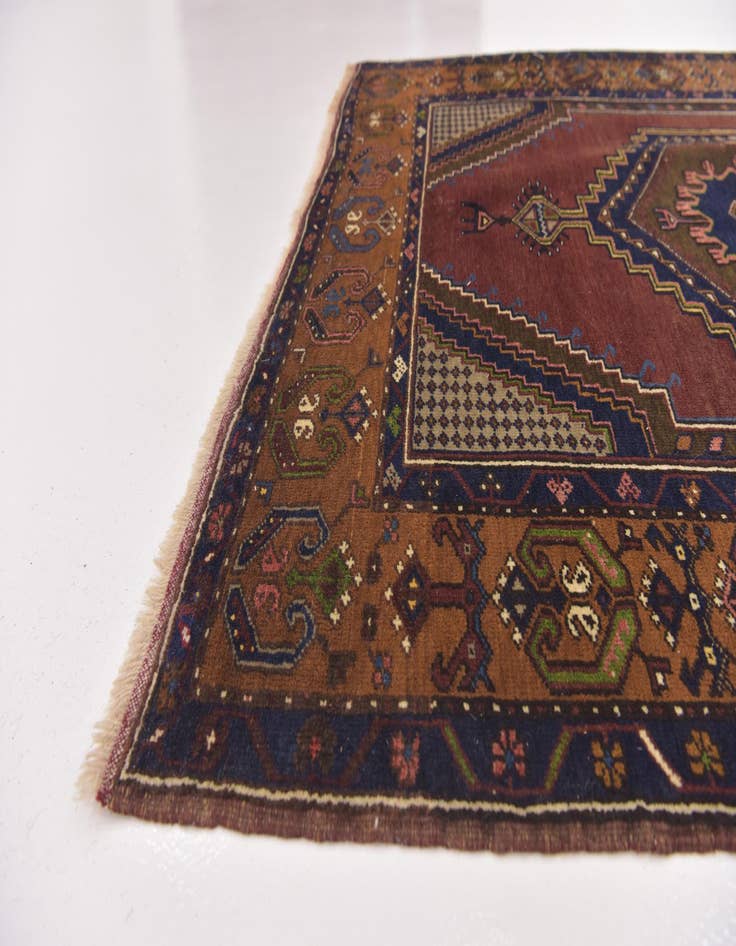 Detail image of  4' 2 x 9' 2  Hand Knotted Anatolian Wool Runner Rug