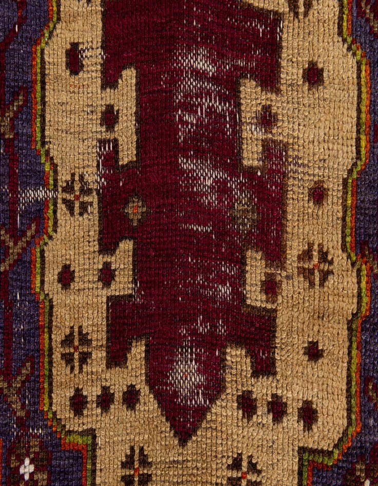 Detail image of  3' 10 x 7' 6  Hand Knotted Anatolian Wool Runner Rug
