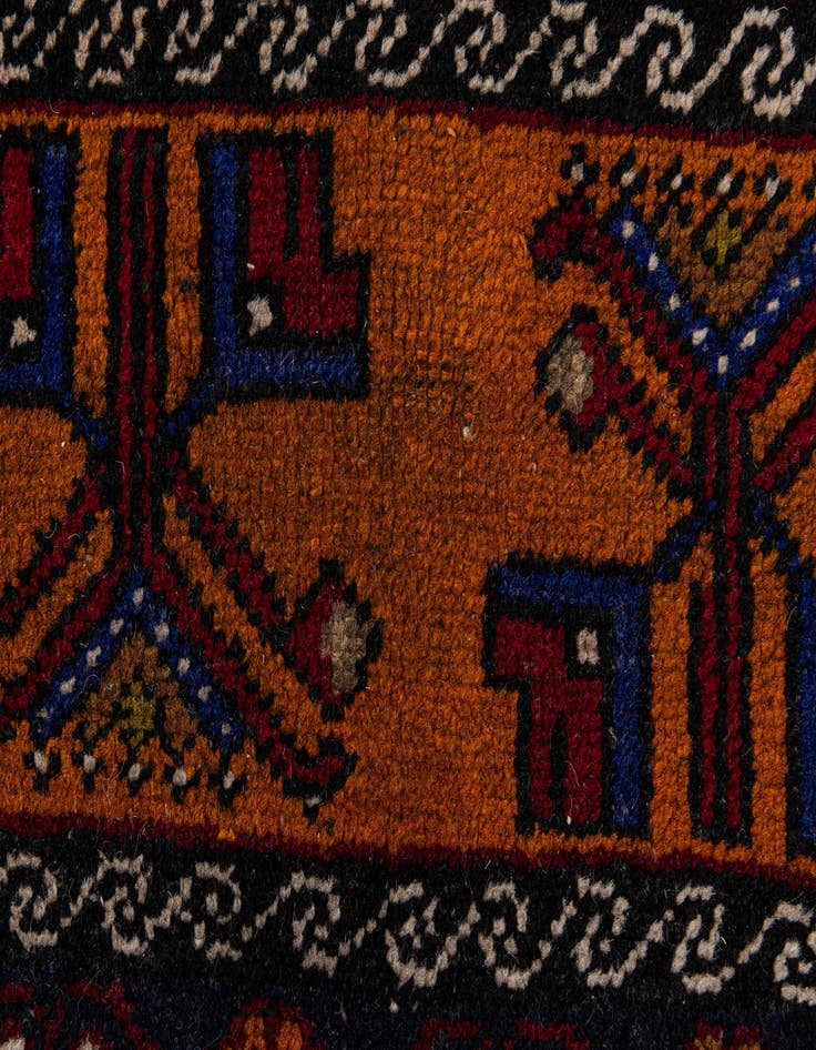 Detail image of  3' 6 x 7' 1  Hand Knotted Anatolian Wool Runner Rug