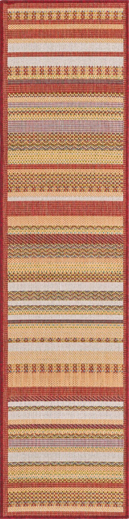  2' x 7' 10  Washable Baja Indoor / Outdoor Runner Rug