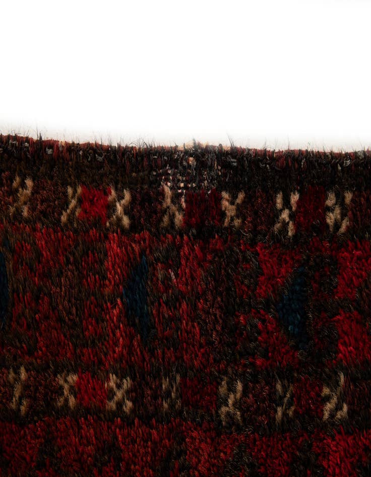 Detail image of  2' 7 x 7' 8  Hand Knotted Balouch Wool Runner Rug