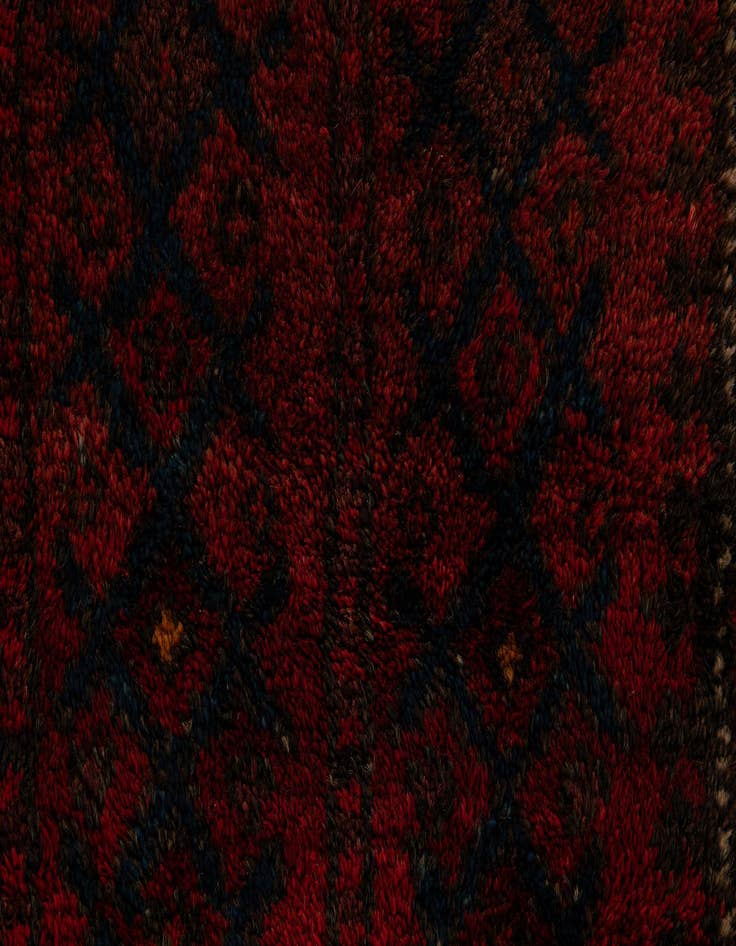 Detail image of  2' 7 x 7' 8  Hand Knotted Balouch Wool Runner Rug