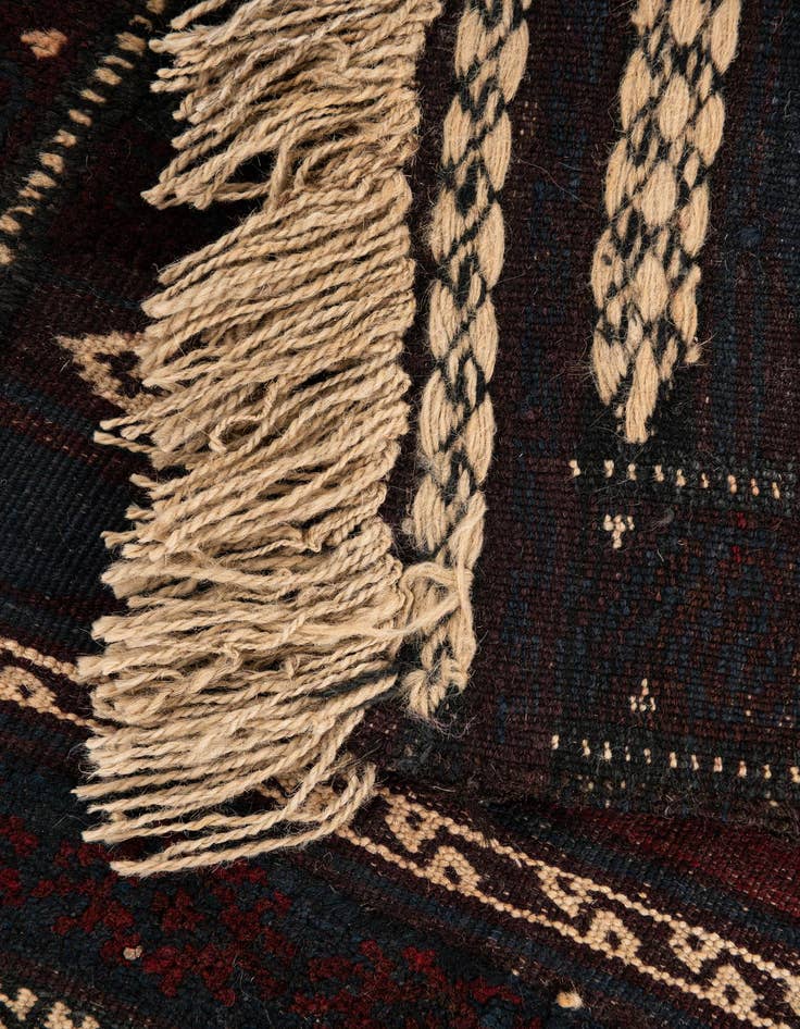 Detail image of  2' x 5' 8  Hand Knotted Balouch Oriental Wool Runner Rug