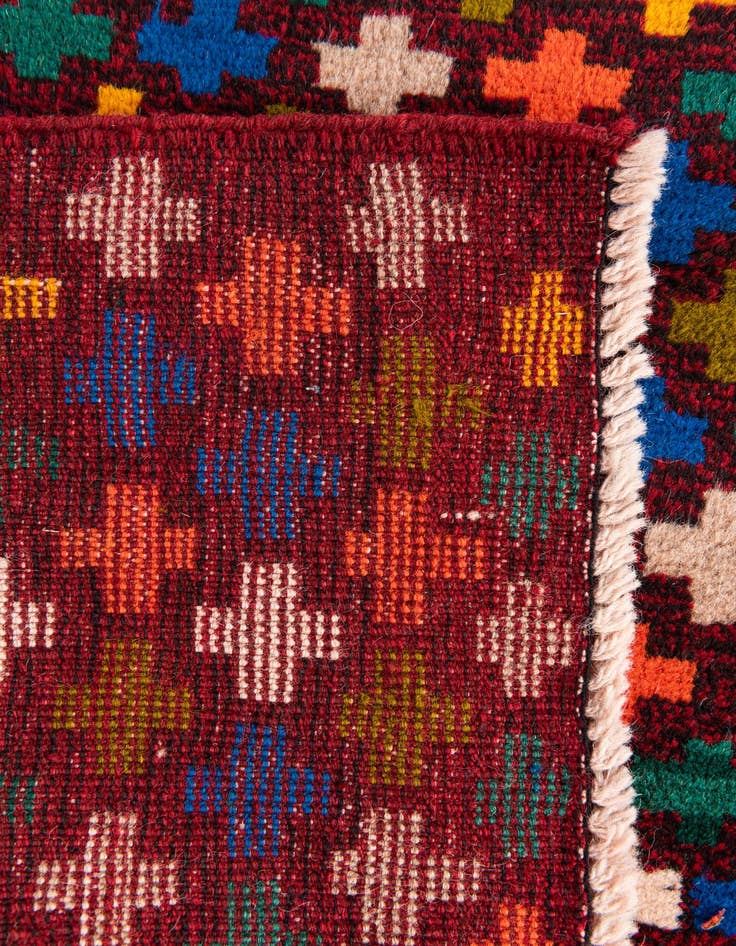 Detail image of  2' 10 x 9' 10  Hand Knotted Balouch Wool Runner Rug
