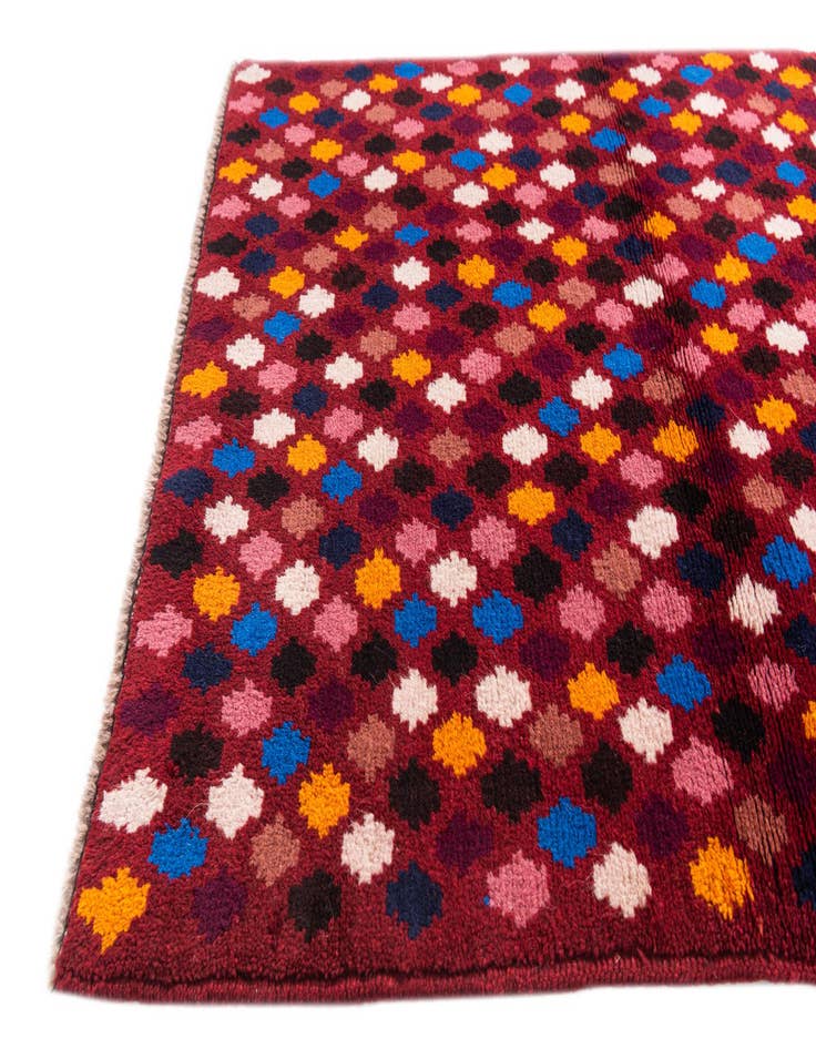 Detail image of  2' 9 x 10'  Hand Knotted Balouch Wool Runner Rug