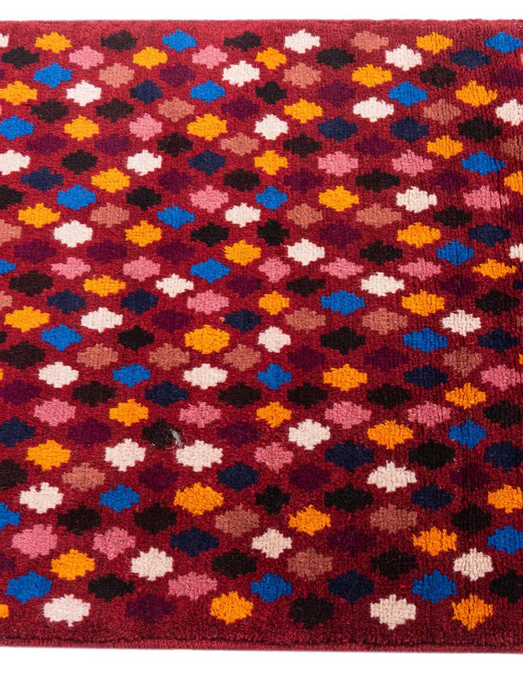 Detail image of  2' 9 x 10'  Hand Knotted Balouch Wool Runner Rug