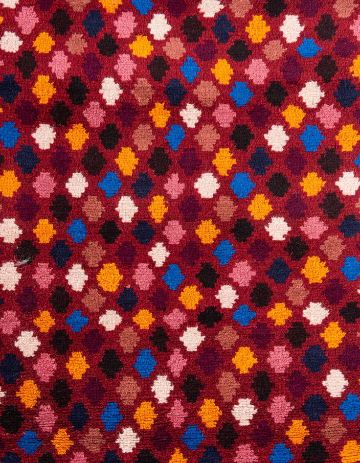 Detail image of  2' 9 x 10'  Hand Knotted Balouch Wool Runner Rug