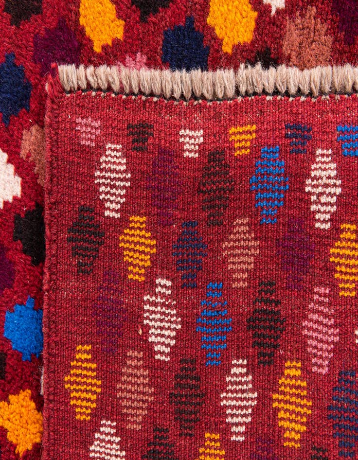 Detail image of  2' 9 x 10'  Hand Knotted Balouch Wool Runner Rug