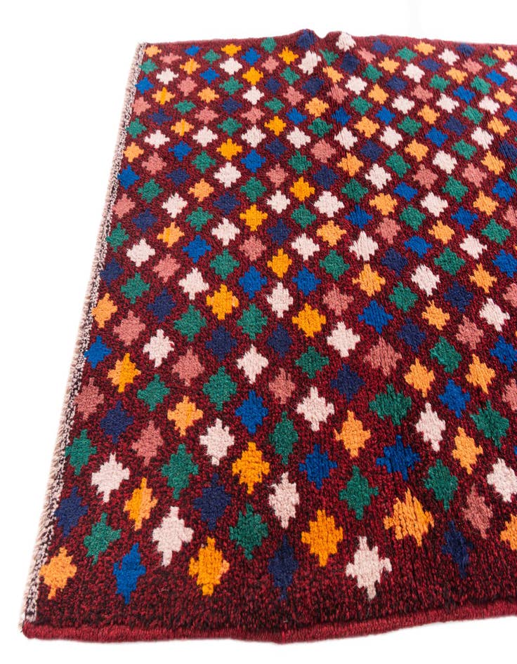 Detail image of  2' 9 x 9' 8  Hand Knotted Balouch Wool Runner Rug