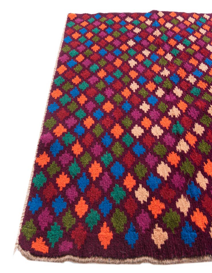 Detail image of  2' 9 x 9' 3  Hand Knotted Balouch Wool Runner Rug